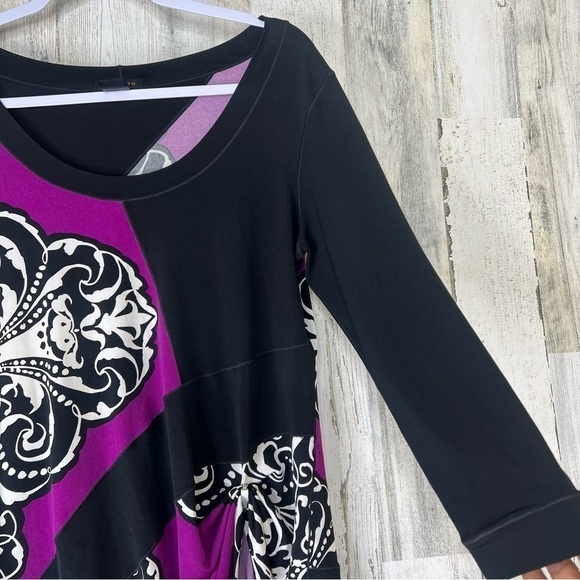 EVA VARRO 3/4 SLV BOHO TUNIC - Picture 5 of 12